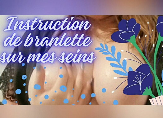 Instrucción de paja con tetas de una sexy chica francesa