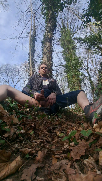 Me jerking outdoor