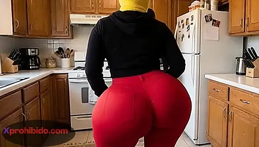 Petite Big Ass Girl Teasing With Her Huge Butt