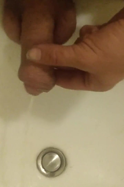 Peeing on My Hand, in a Sink