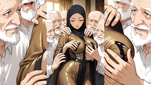 Gadis muslim berhijab dientot habis-habisan sama pria tua yang jelek dan bejat - diremas, dicium, dientot habis-habisan bagian 2