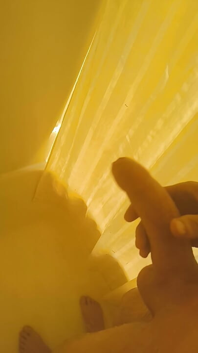 Bathroom love , jerking me off to cum