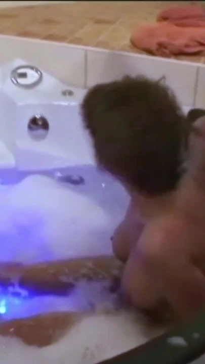 Key moment from "Two German MILFs Seduce Young Neigbour to Threesome Sex"