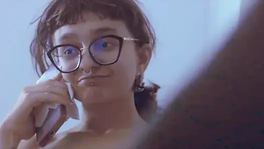 Lotus waits a shy partner with a strapon dildo : Director's cut