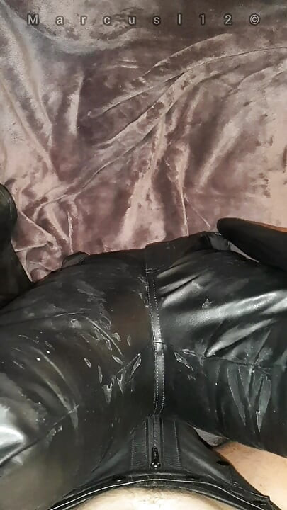 Leather Ass Toy Filled Soo Deep