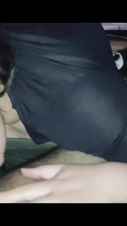 She lost a bet playing video games and had to suck me off, but ended up fucking me. | Clip 1