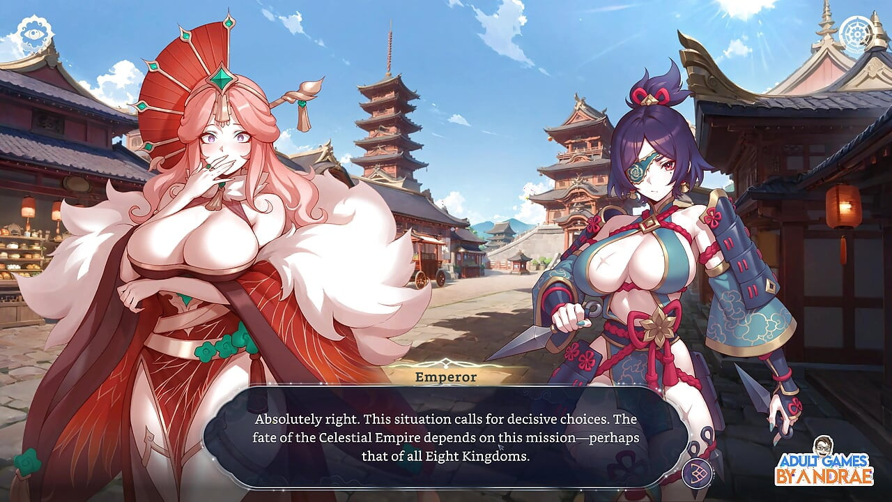Harem Fantasy - Kinky Ninja Scroll Gameplay Part 1 - Entering the Village of Kagura