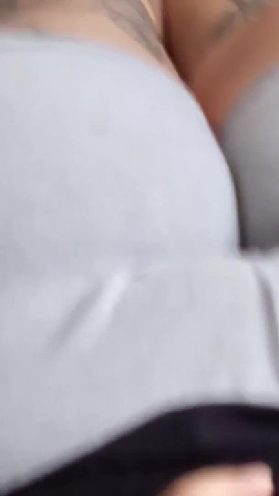 Spectacular moment from "Giant pussy is marked between the leggings of a teenager"