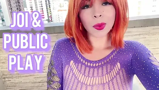 Anitta Miller Is Masturbating and Blowjob a Dick on the Terrace