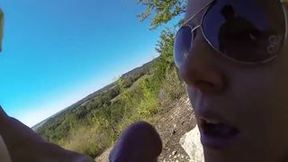 Fucking gf doggy style on the mountaintop with CIM