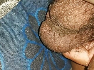 Indian boy Aakash showing big black cock lund