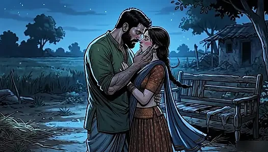 Raju and Seema started making a hut in the jungle and started having sex.