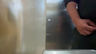 Your Bear Coworker Taking a Piss