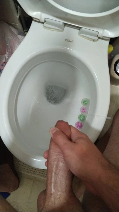 Second cumshot for the day after edging