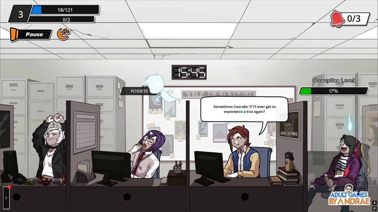 Femboy Ghost Gameplay Part 1 – Discreet Masturbation at Work