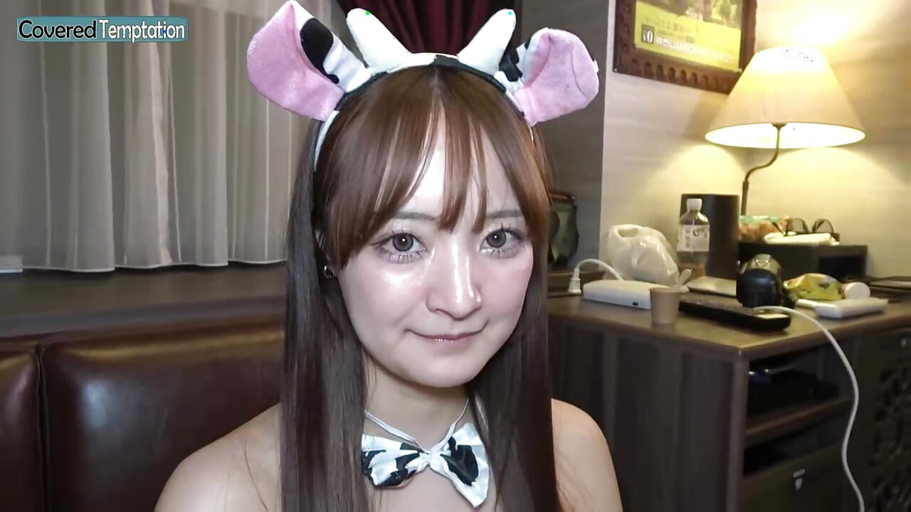 Half Style F Cup Beauty in a Cute Cow Costume. Micro Bikini Bounce, First Swallow Show!