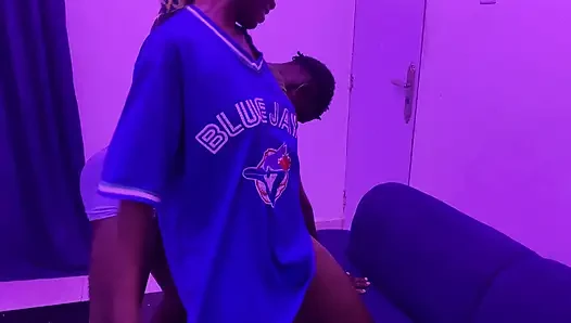 Ebony Babe Takes Huge Black Cock