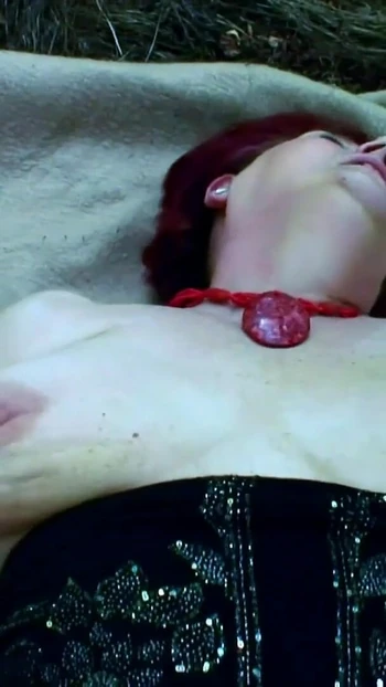 Stunning moment from "75YO REDHEAD GRANDMA HAS POV OUTDOOR SEX WITH YOUNG GUY"