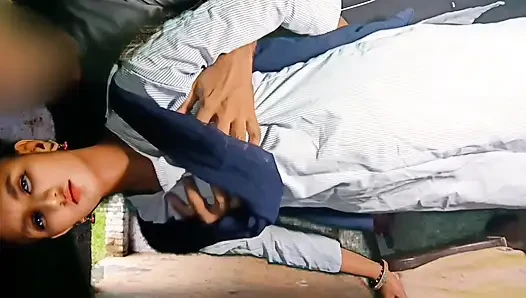 Indian Virgin School Girls First time Sex with Her Boyfriend Indian Desi school viral mms video teacher and student