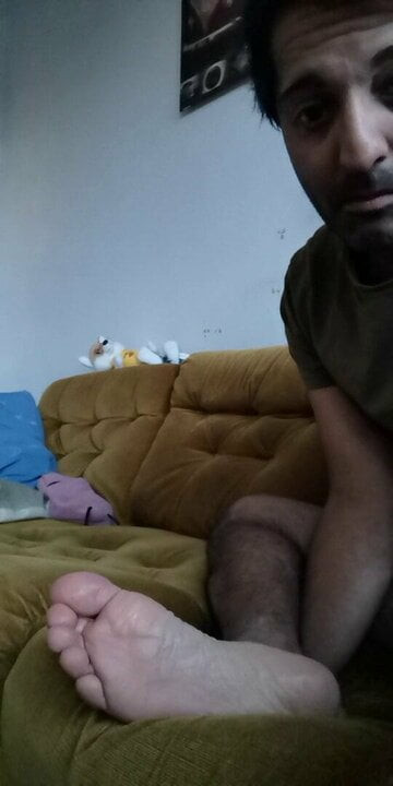 Me licking my sole
