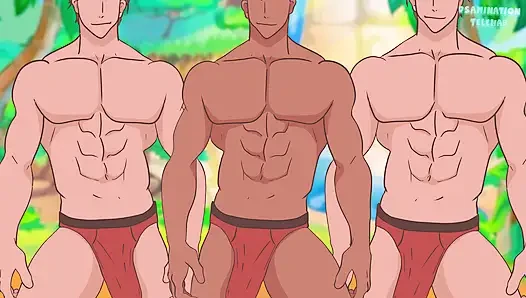 Nani Lilo and Stitch DOUBLE PENETRATION and 3 men on the beach ! hentai (porn anime sex )4K 2026