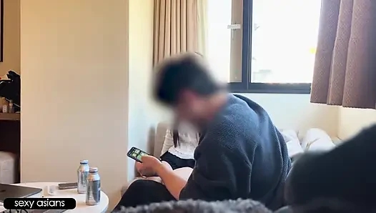 Pertemuan rahasia terakhir dengan pacar imutku yang memilih cinta daripada nafsu sebelum kita berpisah