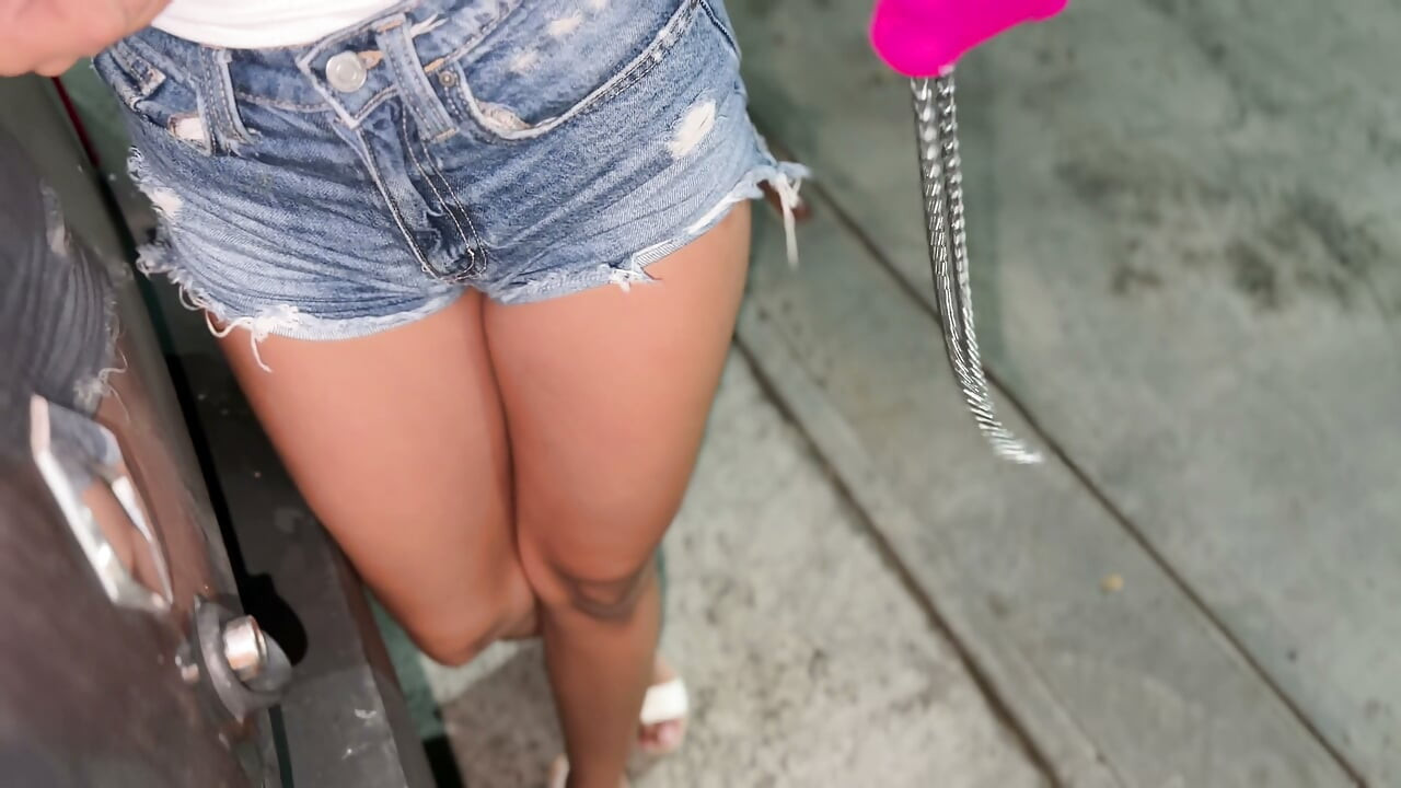 My rich neighbor agrees to take her to the pharmacy to buy some things