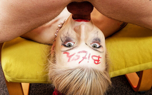 Magrinha menina extremo rosto fodido