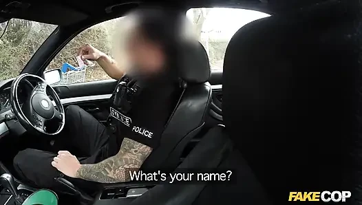 Fake Cop - Busty Blonde Fucked in Junk Yard