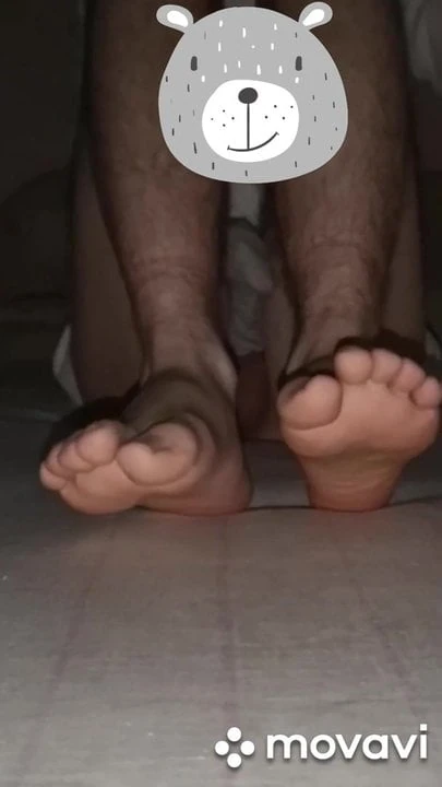Boy playing with feet, cock, ass
