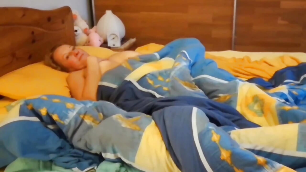 Mature Blonde Wife Enjoys Sex in Bed