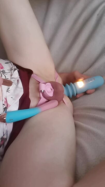 Sissy UwU solo masturbation 39 mtf British Anal Masturbation Trans flat chastity cages toys