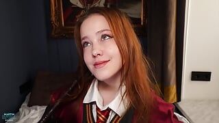 Draco Malfoy usa la magia del sesso al di fuori di Hogwarts. Incantesimo Martin. Nicole Murkovski