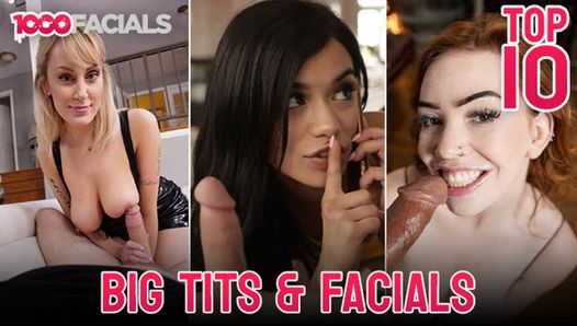 Top 10 Big Tits Facials - Huge Tits And A Lot Of Facials