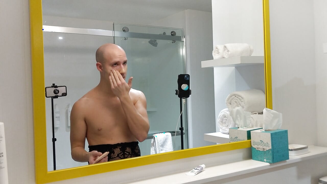 Transformación de cambio de imagen crossdressing