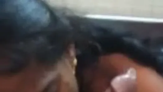 Indian old aunty sucking dick