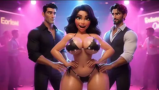 Ep 7: Curvy Wife in Sheer Black Torn Micro Bikini Gets Hands All Over Ignoring Husband