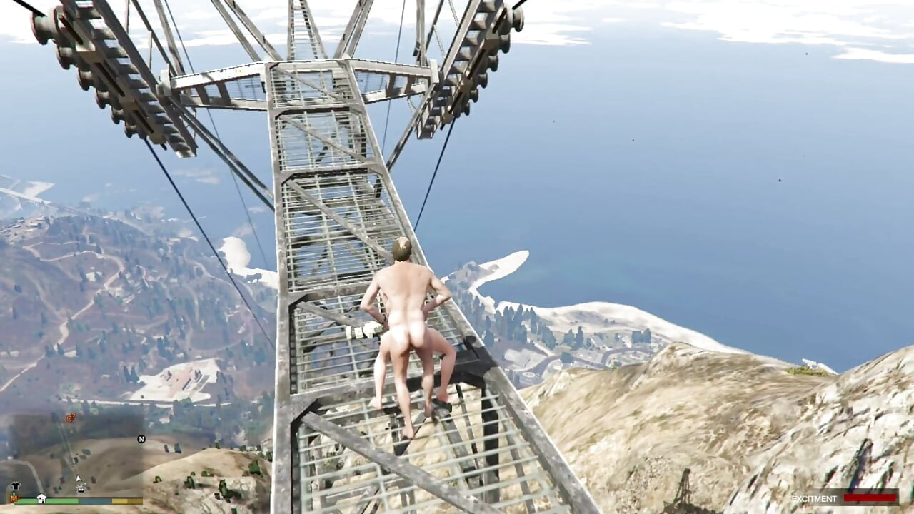 Amanda De Santa cheats husband with trevor in 2,619 feet mountain