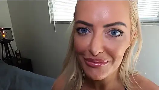 BadFamilyPOV - blonde teen Angelina Moon seduces her stepdad in a summer dress