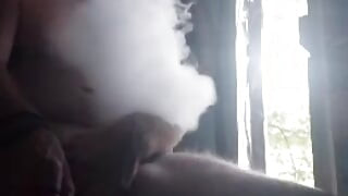 daddy blows a cloud