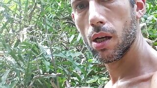 Wild masturbation in the jungle after I did ice