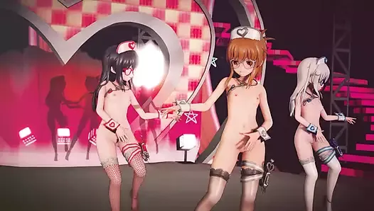 Mmd R-18 - chicas anime sexy bailando (clip 32)