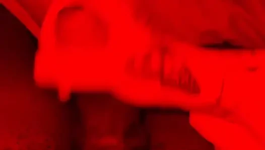 Stepsister plays with my bbc while we're home alone and I cum all over her tits
