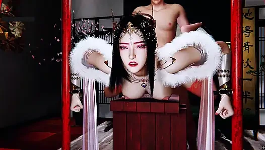 Tutku tanrıçası: hareket halindeki animasyonlu kıvrımlar- 3 boyutlu animasyon hentai