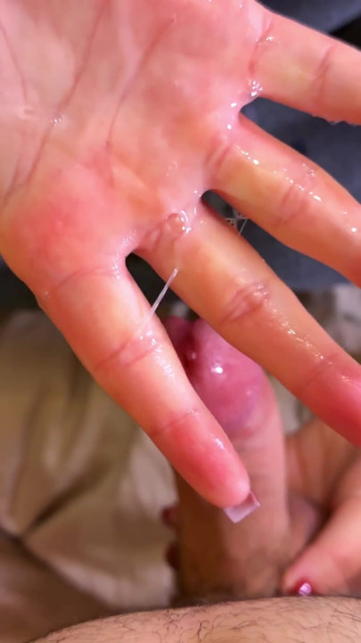StepSis uses her Red Nails to make Him cum | Clip 2