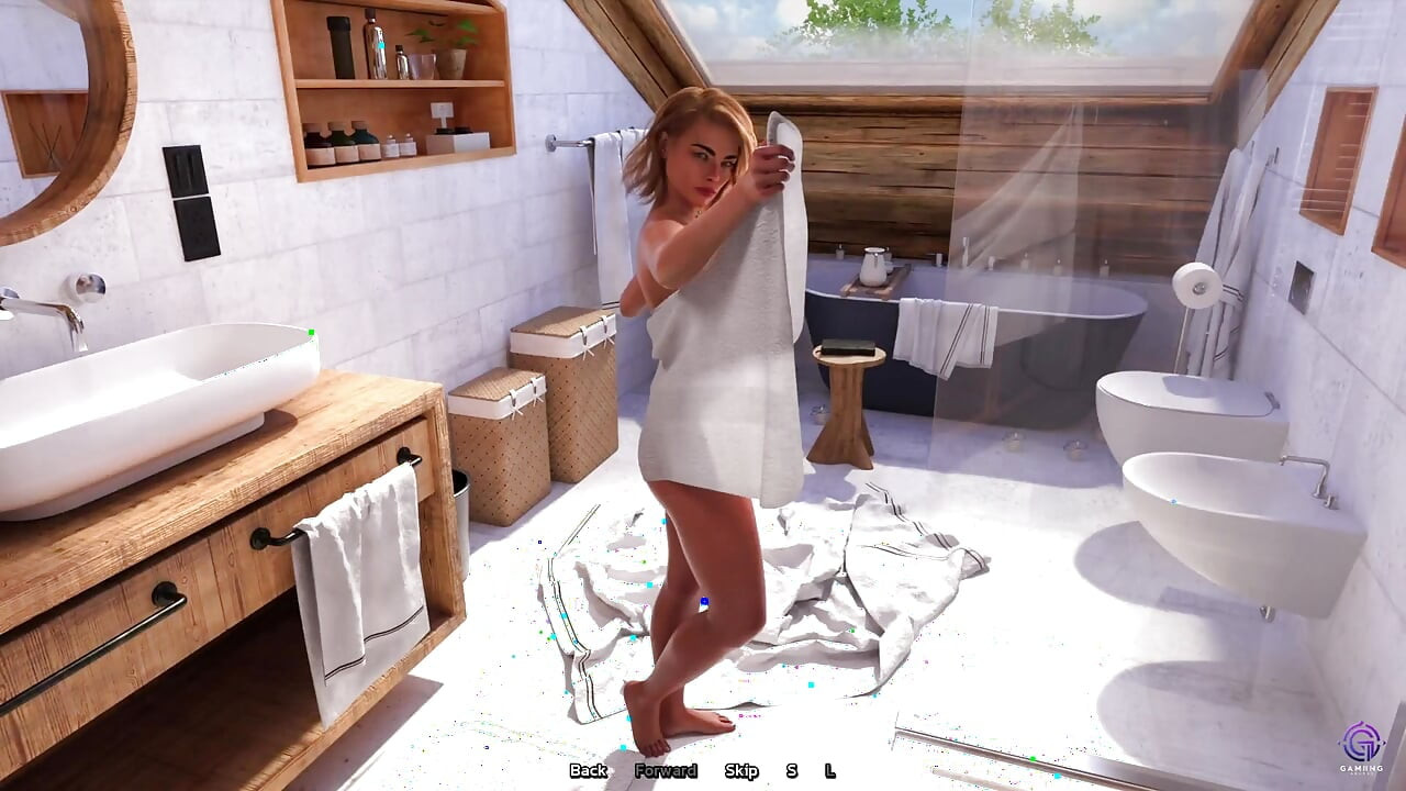 Збуджена гола зведена тітонька дозволила мені схопити її великі цицьки вперше - 3d хентай анімаційне порно - життя в окрузі Санта