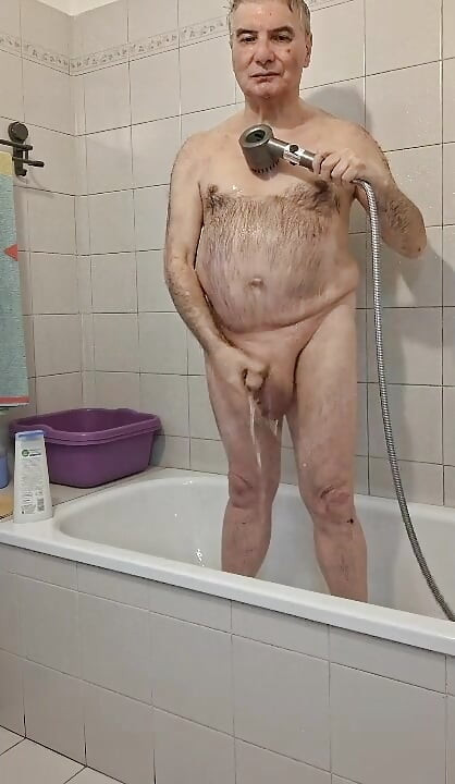 my dick in the shower