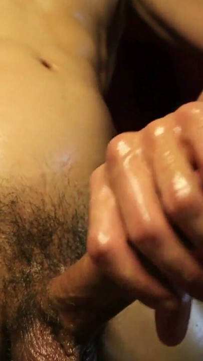 oil cock massage master moans loudly and almost cums | Clip 1