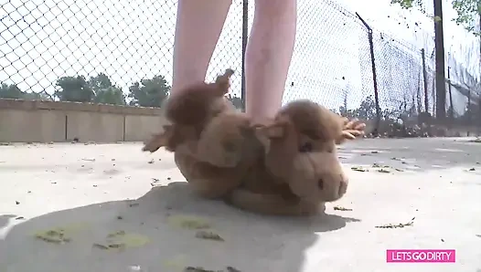 Retro blondes teenie-ficken