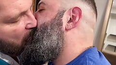 Two Hairy Buds Explore each others Bodies